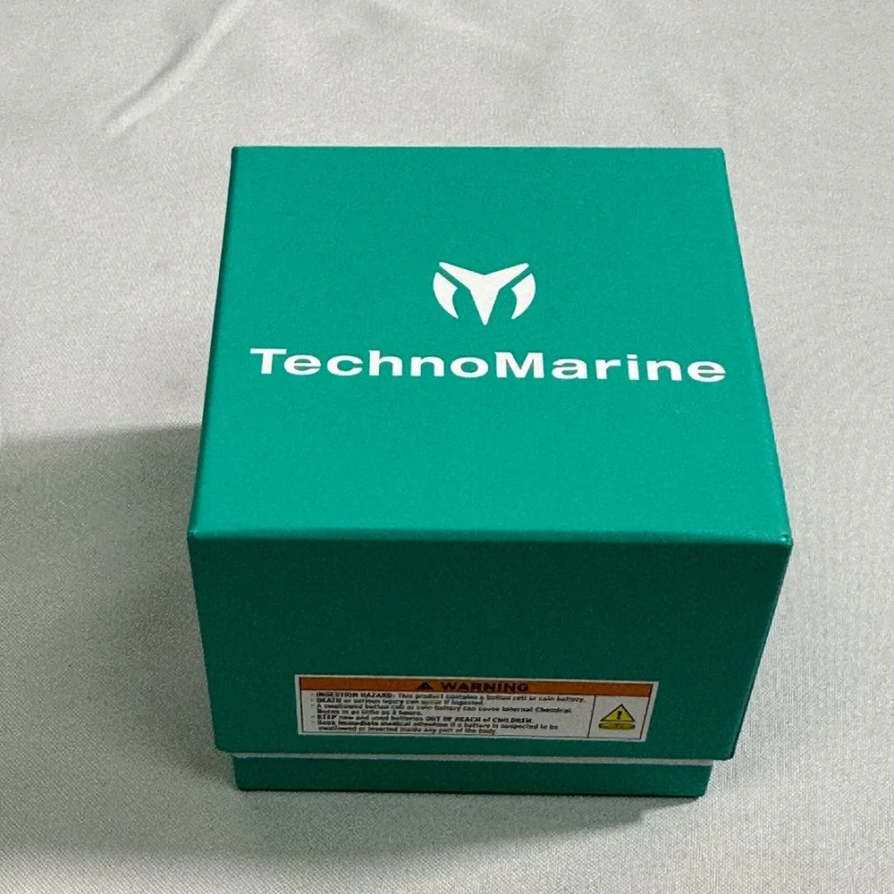 NWT TechnoMarine Manta Ray Watch Men's Blue Chronograph TM-220123 Sport Luxury